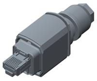2120864-1 TE Connectivity 215875 Series Male RJ45 Connector, Cable Mount, Cat5e, Shielded, Unshielded Shield Straight 1 Port 8P8C