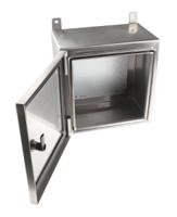 758-7034 RS PRO 316 Stainless Steel Wall Box, IP69K, 300 mm x 300 mm x 200mm