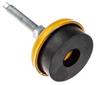 126-3896 RS PRO M12 Rubber Adjustable Foot, 600kg Static Load Capacity