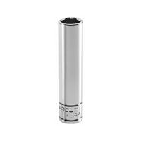 r4la Facom 1/4 in Drive 4mm Long Socket, 6 point, 50.5 mm Overall Length