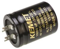 alt22a103cb040 KEMET 10000μF Aluminium Electrolytic Capacitor 40V dc, Solder Lug - ALT22A103CB040