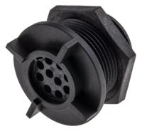 px041310s Bulgin Circular Connector, 10 Contacts, Rear, Miniature Connector, Socket, Female, IP68, Buccaneer 400 Series