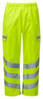 p206-l PULSAR P206 Yellow Hi Vis Trouser Breathable, Hi-Vis, Waterproof 36 to 39 in 36 to 39 in
