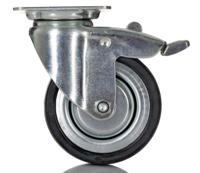 2477dyk075p40 Tente Braked Swivel Castor Wheel, 55kg Capacity, 75mm Wheel