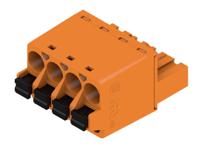1013710000 Weidmuller, 5.08mm Pitch, BLF 5.08, 4 Way, , Pluggable Terminal Block, Plug, Cable Mount, Push In Termination,