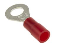 178-7260 RS PRO Insulated Ring Terminal, 5.3mm Stud Size, 0.5mm² to 1.5mm² Wire Size, Red