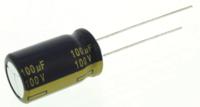 eeufc2a101 Panasonic 100μF Aluminium Electrolytic Capacitor 100V dc, Radial, Through Hole - EEUFC2A101