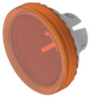 84-7111300 Indicator Lens Flat Style, Orange, 19.7mm diameter