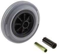 pir160x40-20 Tente Grey Rubber Corrosion Resistant Trolley Wheel, 270kg