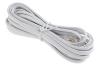 303-1287 RS PRO Male RJ11 to Male RJ11 Telephone Extension Cable, White Sheath, 3m