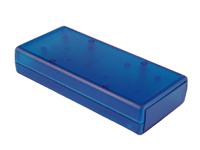 1593xtbu Hammond Transparent Blue ABS ABS Case, 140 x 66 x 28mm