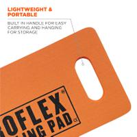 18376 Ergodyne Orange NBR Foam Kneeling Pad Resistant to Water - 8 x 18in