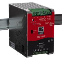 192-7577 RS PRO Switched Mode DIN Rail Power Supply, 340 → 550 V ac / 520 → 725V dc ac, dc Input, 23 → 28V