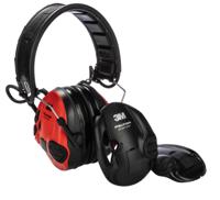 mt16h210f-478-rd 3M PELTOR SportTac Wired Electronic Ear Defenders with Headband, 26dB, Red