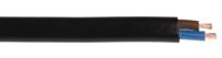 775-6084 RS PRO 2192Y 0.5 mm² 2 Core Power Cable, H03VVH2-F, Black PVC, 100m