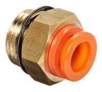 kq2h07-u02n SMC KQ2 Series Straight Threaded Adaptor, Uni 1/4 Male to Push In 1/4 in, Threaded-to-Tube Connection Style