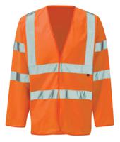 frhvj03r-l Orbit International FRHVJ03R Orange Hi Vis Jacket, L