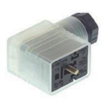 933714100-gmnl-209-nj-led-120-ye-black Hirschmann GMNL 2P+E DIN 43650 B, Female Solenoid Valve Connector with Indicator Light, 120 V ac/dc Voltage