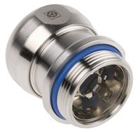 53806728 Lapp SKINTOP Series Metallic Stainless Steel Cable Gland, M32 Thread, 11mm min., 21mm max., IP68, IP69
