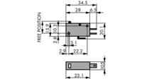 xgk2-88-j22z1 Saia-Burgess Short Lever Microswitch, Blade Terminal, 12A, IP40