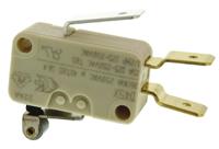 d459-v3ra ZF Short Roller Lever Micro Switch, Tab Terminal, 16 A @ 250 V ac, SPDT