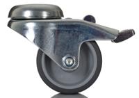 1975pjo050p30-11 Tente Braked Swivel Castor Wheel, 45kg Capacity, 50mm Wheel