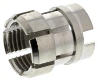 fgg2b792dn LEMO 2B Silver Brass Cable Grommet for 8.3 → 9.2mm Cable Dia. FGG.2B.792.DN