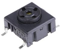 3esh9 MEC IP67 Black Tact Switch, SPST 50 mA @ 24 V dc