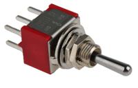 401-692 RS PRO Toggle Switch, PCB Mount, On-Off-On, DPDT, Through Hole Terminal, 120 ac/dc, 28V ac/dc