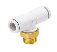 kq2t08-02as SMC Pneumatic Tee Threaded-to-Tube Adapter, 1/4in x 8mm x 8mm
