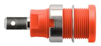 seb-6450-ni-rt Schutzinger Red Female Banana Socket, 4 mm Connector, Tab Termination, 24A, 1000V, Nickel Plating