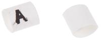 trsa-1019c1a TE Connectivity Heat Shrink Cable Markers, White, Pre-printed "A", 1 → 3mm Cable, TRSA-1019/C/1/A