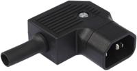 px0686se Bulgin C14 Right Angle Cable Mount IEC Connector Male, 10A, 250 V
