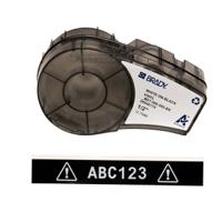139742 Brady B-595 White on White on Black Label Printer Tape, 6.4 m Length, 12.70 mm Width