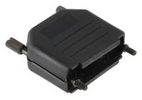 mhdppk15-bk-k MH Connectors MHDPPK-SLIM Series Polyamide D Sub Backshell, 15 Way, Strain Relief