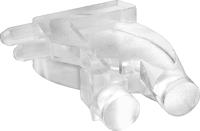 12801010 1280.1010 MENTOR, PCB Mounted 2-Way Right Angle LED Light Pipe, Bi-Level-Row Clear Round Lens