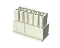 10127815-24lf Amphenol Communications Solutions, Minitek Pwr Male Connector Housing, 4.2mm Pitch, 24 Way, 2 Row