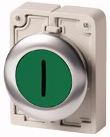 182956-m30c-fd-g-x1 Eaton RMQ Titan M30 Series Green Momentary Push Button, 30mm Cutout, IP67