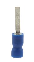 178-7251 RS PRO Insulated Crimp Blade Terminal 13mm Blade Length, 1.5mm² to 2.5mm², 16AWG to 14AWG, Blue