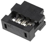 89361-706lf Amphenol Communications Solutions 6-Way IDC Connector Socket for Cable Mount, 2-Row