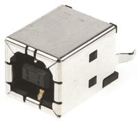 5787834-1 TE Connectivity Straight, Through Hole, Socket- Single Port Type B 2.0 USB Connector