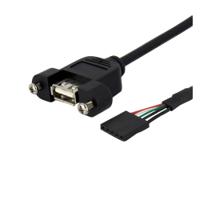 usbpnlafhd3 StarTech.com USB 2.0, Female 5 Pin IDC to Female USB A, 480Mbps, 900mm