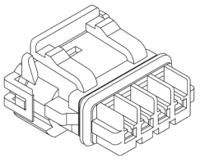 52117-0241 Molex, Mizu-P25 Automotive Connector Socket Cable Mount 2 Way