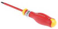 atp1x100ve Facom Phillips Insulated Screwdriver, PH1 Tip, 100 mm Blade, VDE/1000V, 210 mm Overall