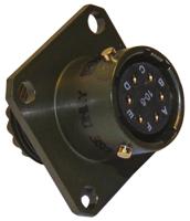 62gb-50t12-10sn Amphenol Limited, 62GB 10 Way Flange Mount MIL Spec Circular Connector Receptacle, Socket Contacts,Shell Size 12,