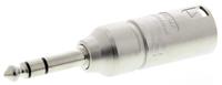 na3mp Neutrik AV Adapter, Male 1/4 in Stereo to Male XLR