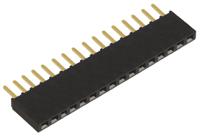 ssw-116-02-g-s Samtec SSW Series Straight Through Hole Mount PCB Socket, 16-Contact, 1-Row, 2.54mm Pitch, Solder Termination