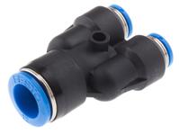 qsy-12-8 Festo QSY Series Y Tube-to-Tube Adaptor, Push In 12 mm to Push In 8 mm, Tube-to-Tube Connection Style, 130612