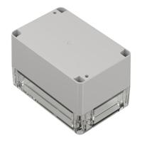 206-9103 RS PRO Light Grey Polycarbonate Enclosure, IP65, Transparent Lid, 120 x 80 x 75.2mm