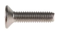 158-3629 RS PRO Pozi M4 Countersunk A4 316 Stainless Steel Machine Screws DIN 965 x 16.0mm